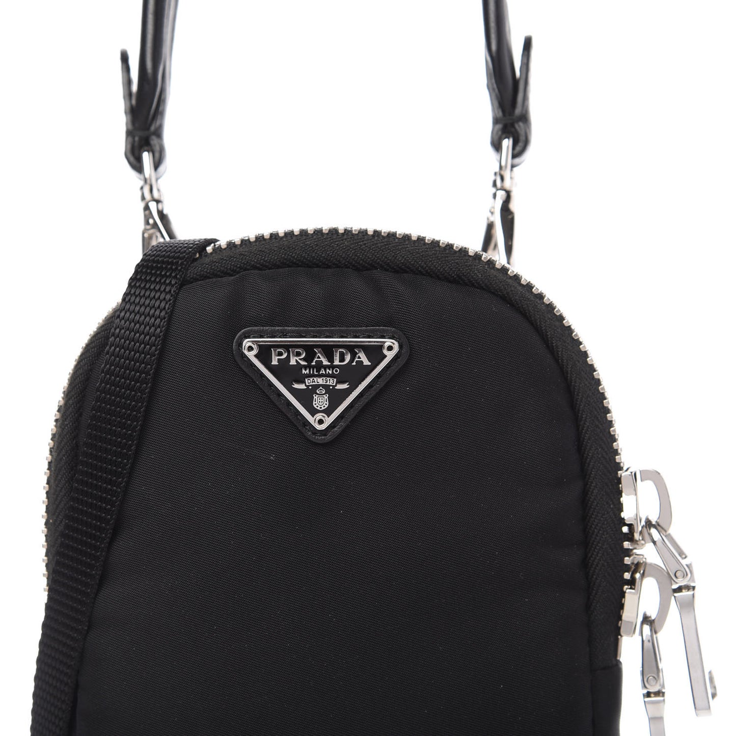 Tessuto Nylon Pocket Mini Bag Black