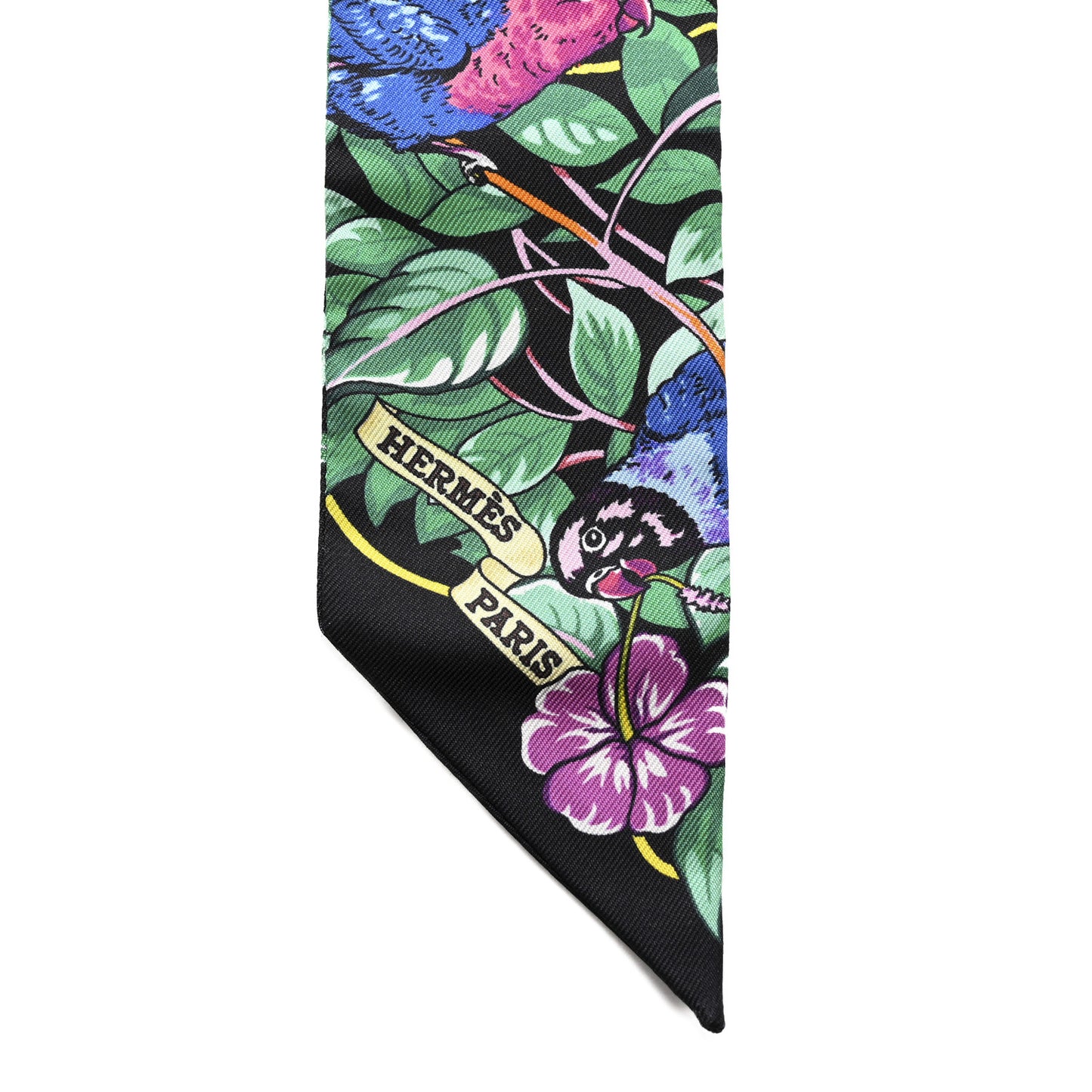Silk Jungle Love Love Twilly Black Vert Rose Vif