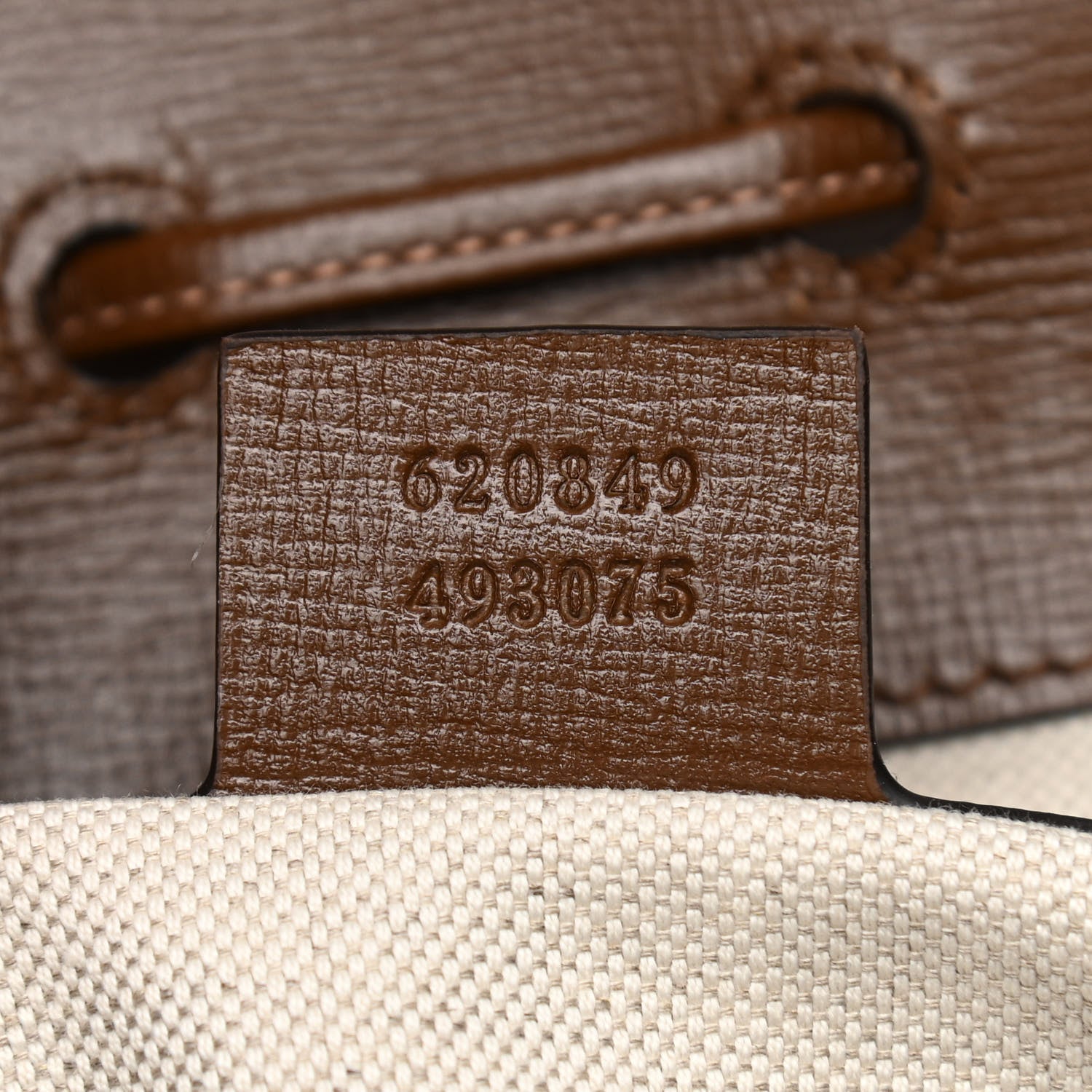 Gucci GG Supreme Monogram Calfskin Horsebit 1955 Single Buckle Backpack Beige Brown Sugar 7 of 13
