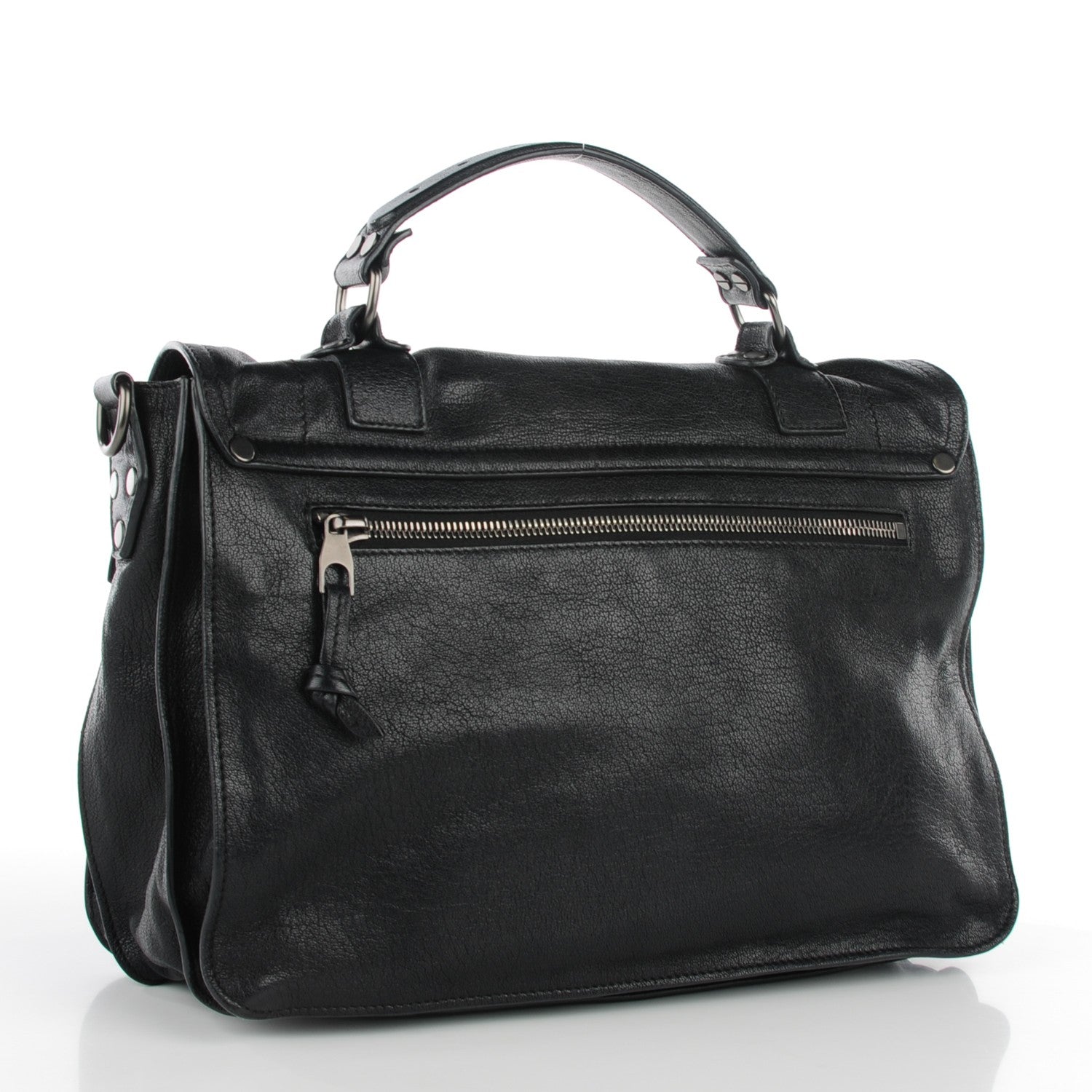 Proenza Schouler Lambskin PS1 Medium Satchel Black 6 of 11