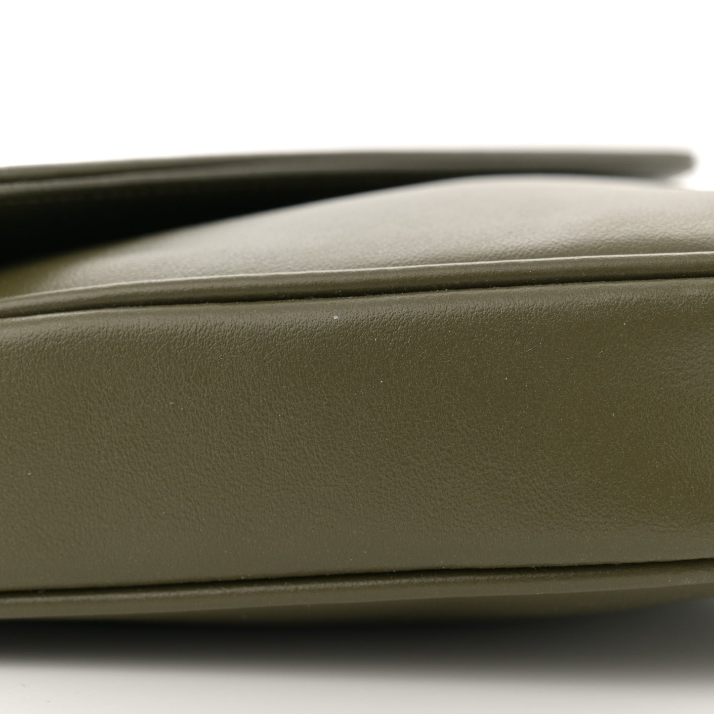 Smooth Calfskin Triangle Crossbody Bag Green
