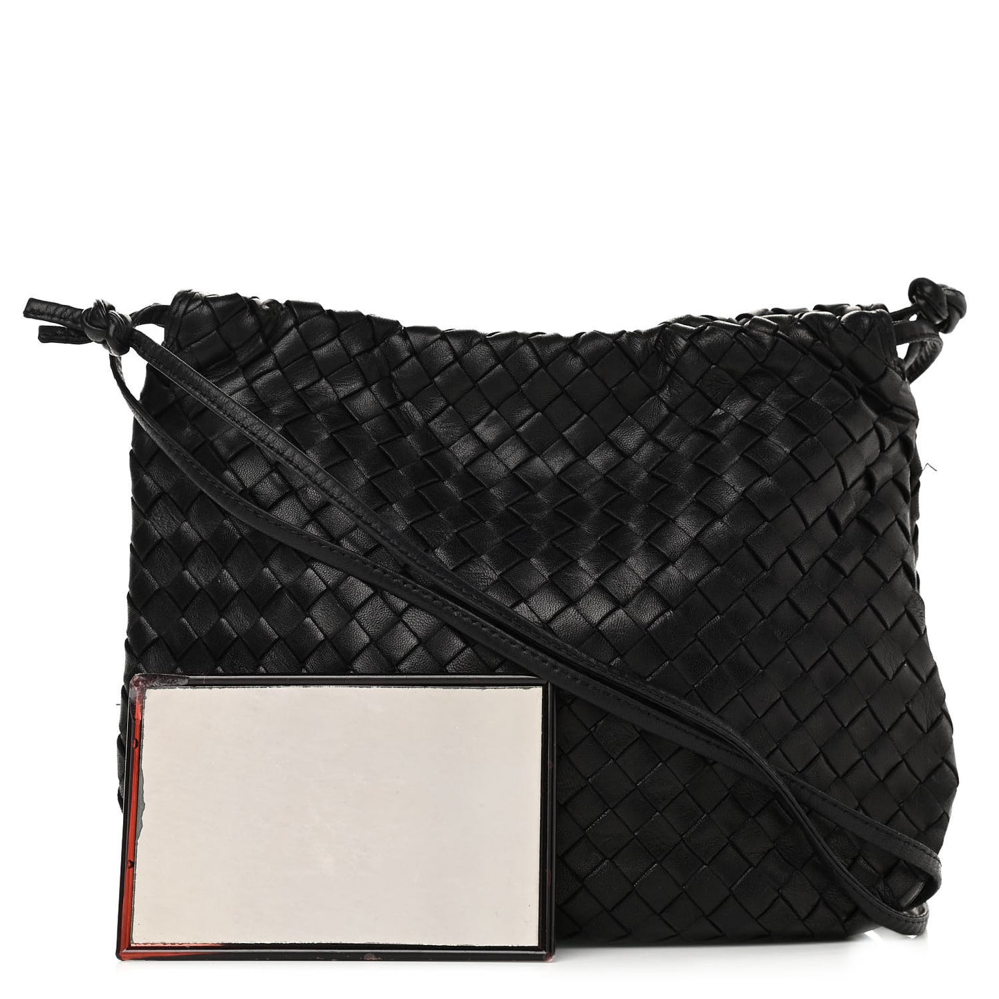 Nappa Intrecciato Crossbody Black