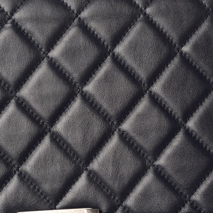 Chanel Lambskin Quilted New Medium Boy Flap Navy 12 of 15