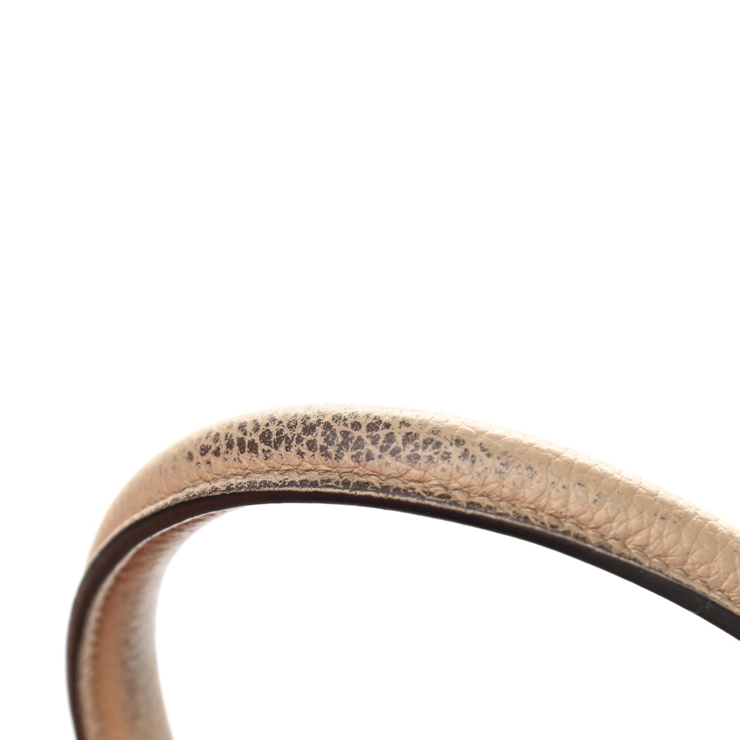 Drummed Calfskin Micro Luggage Dune