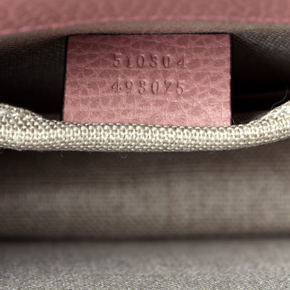 Gucci Dollar Calfskin Small Interlocking G Shoulder Bag Soft Pink 7 of 10
