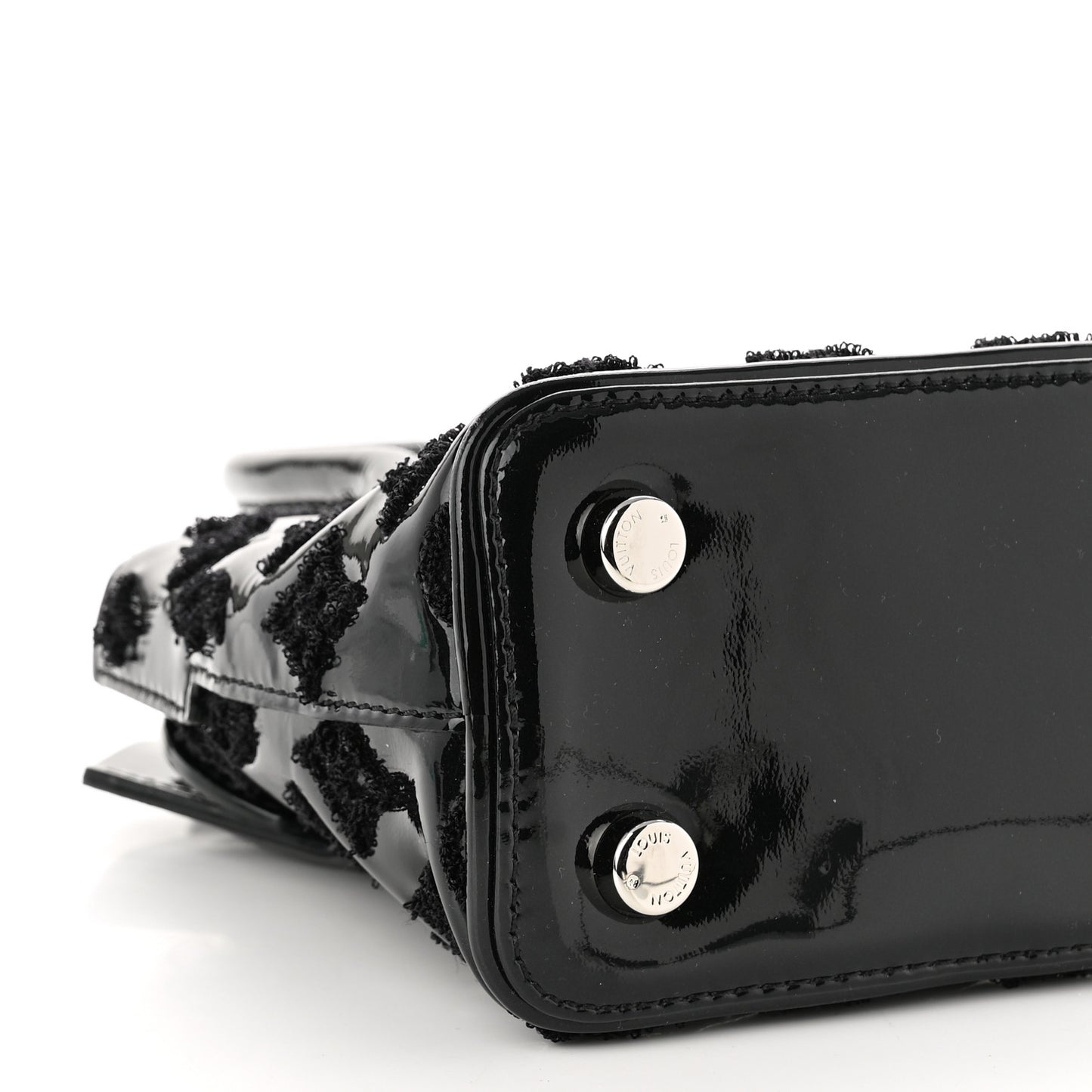 Patent Lambskin Fascination Lockit BB Black