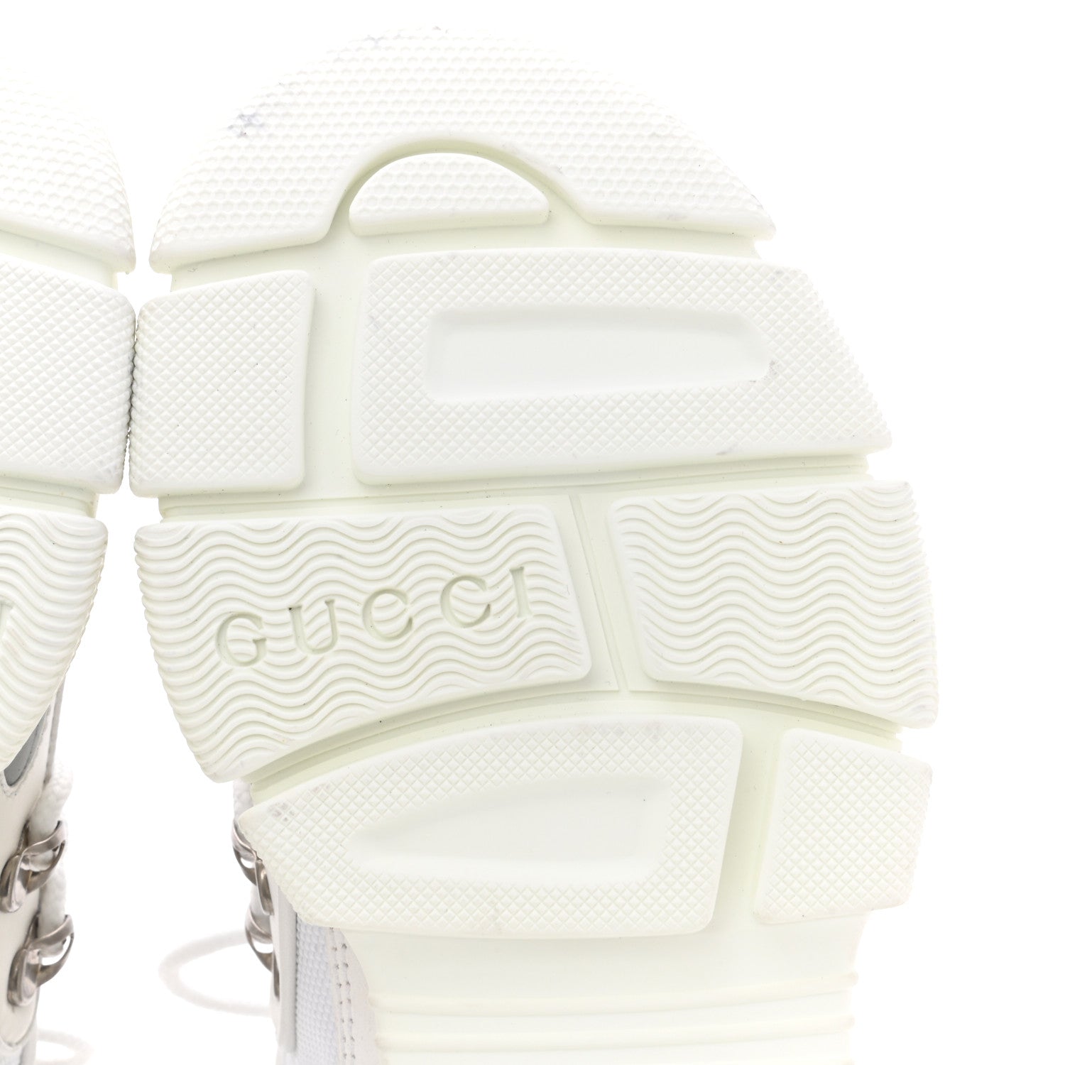 Gucci X SEGA Mesh Calfskin Suede Womens Flashtrek Sneakers 35 Great White 6 of 9