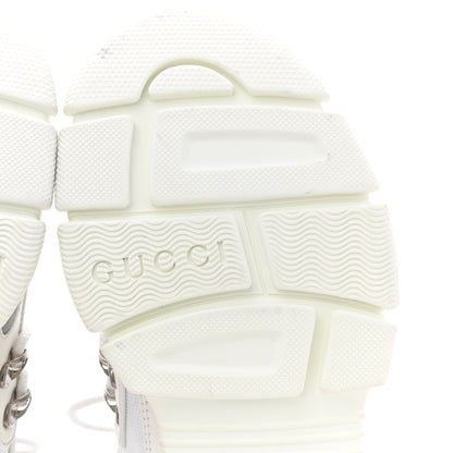 Gucci X SEGA Mesh Calfskin Suede Womens Flashtrek Sneakers 35 Great White 6 of 9