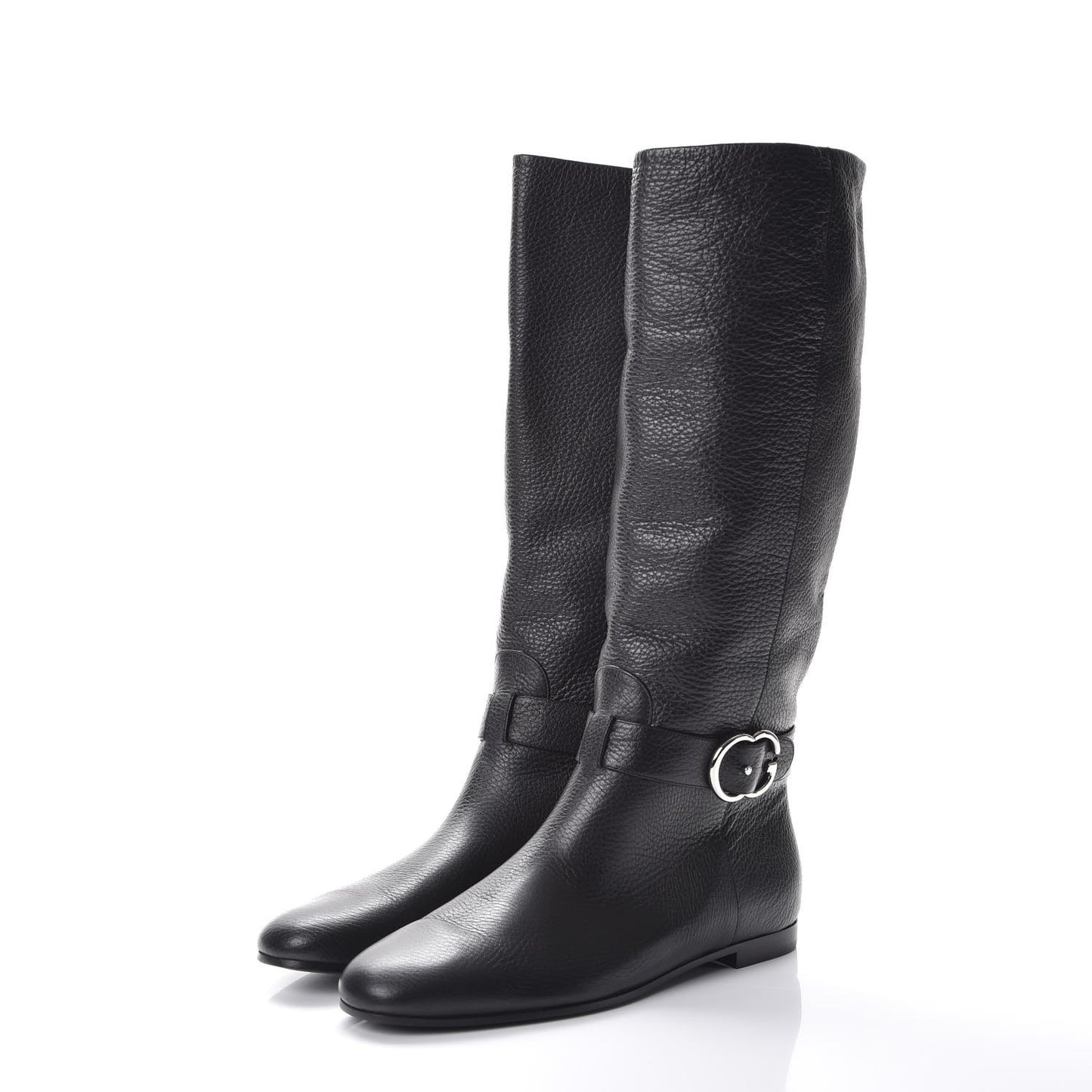 Calfskin Interlocking G Sachalin Riding Boots 41 Black