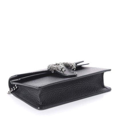Gucci Calfskin Super Mini Dionysus Shoulder Bag Black 4 of 9