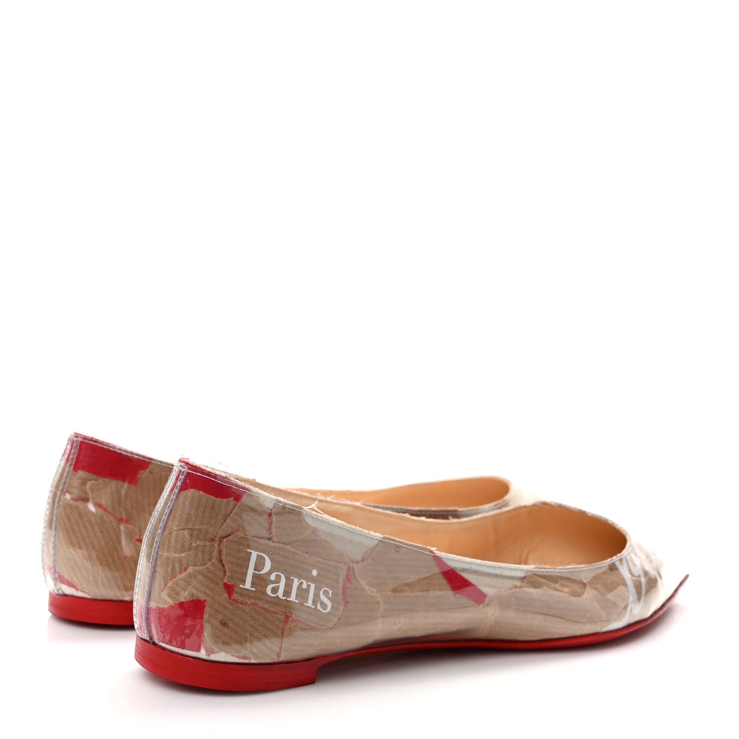 Christian Louboutin Loubi Kraft PVC Ballalla Flats 36.5 Multi 4 of 8