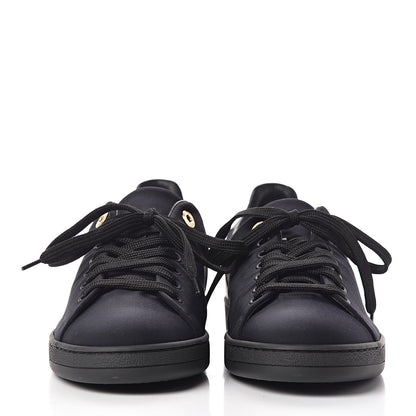Louis Vuitton Nylon Calfskin Frontrow Sneakers 38.5 Navy Black 2 of 9