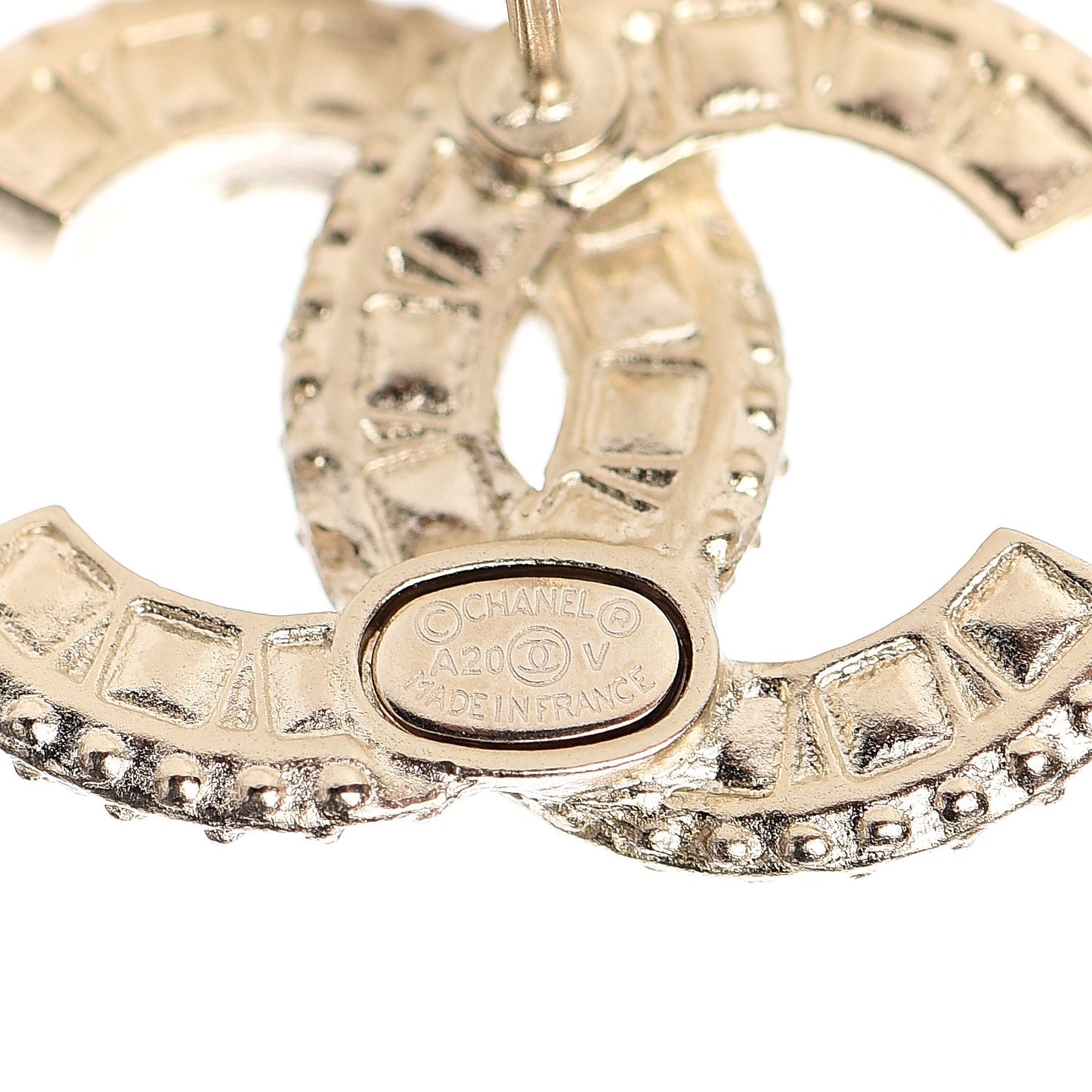 Crystal CC Earrings Gold