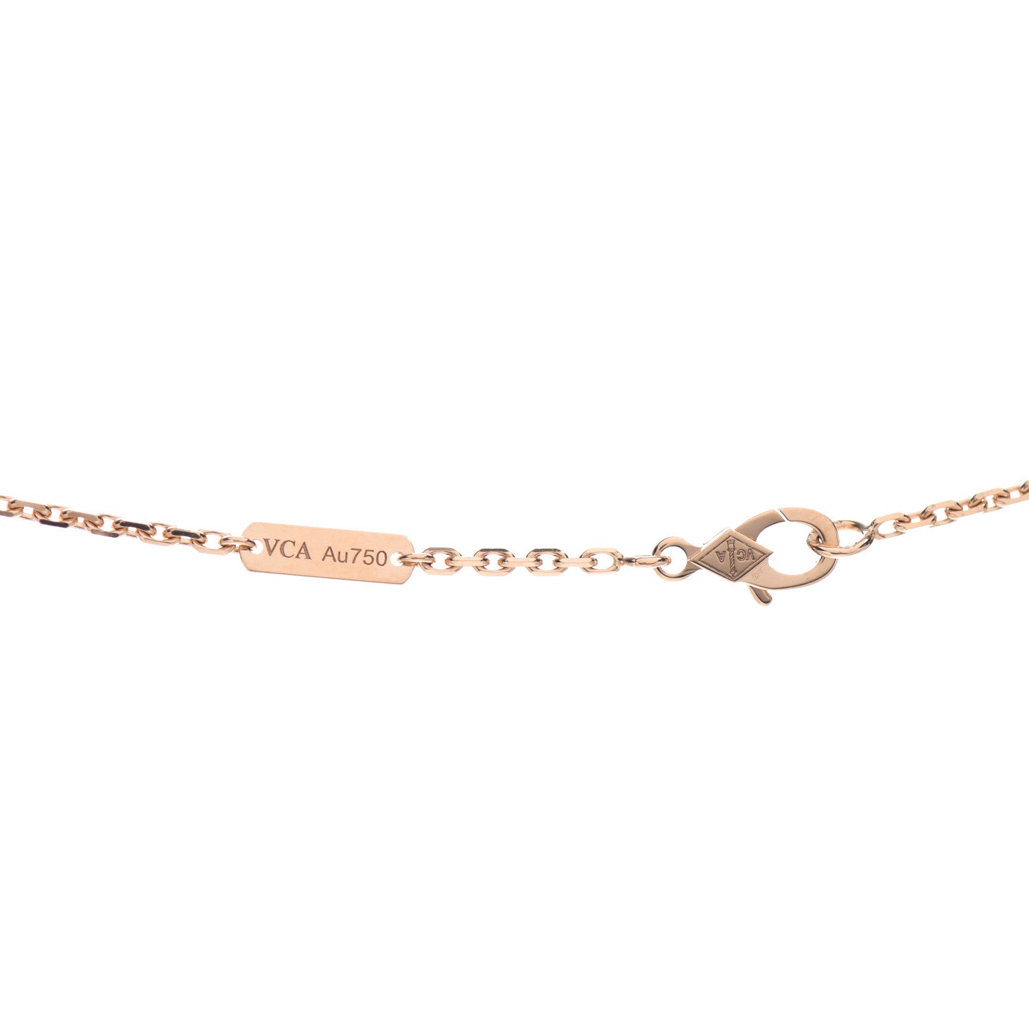 Van Cleef & Arpels 18K Rose Gold Letterwood Magic Alhambra Long Necklace 4 of 5