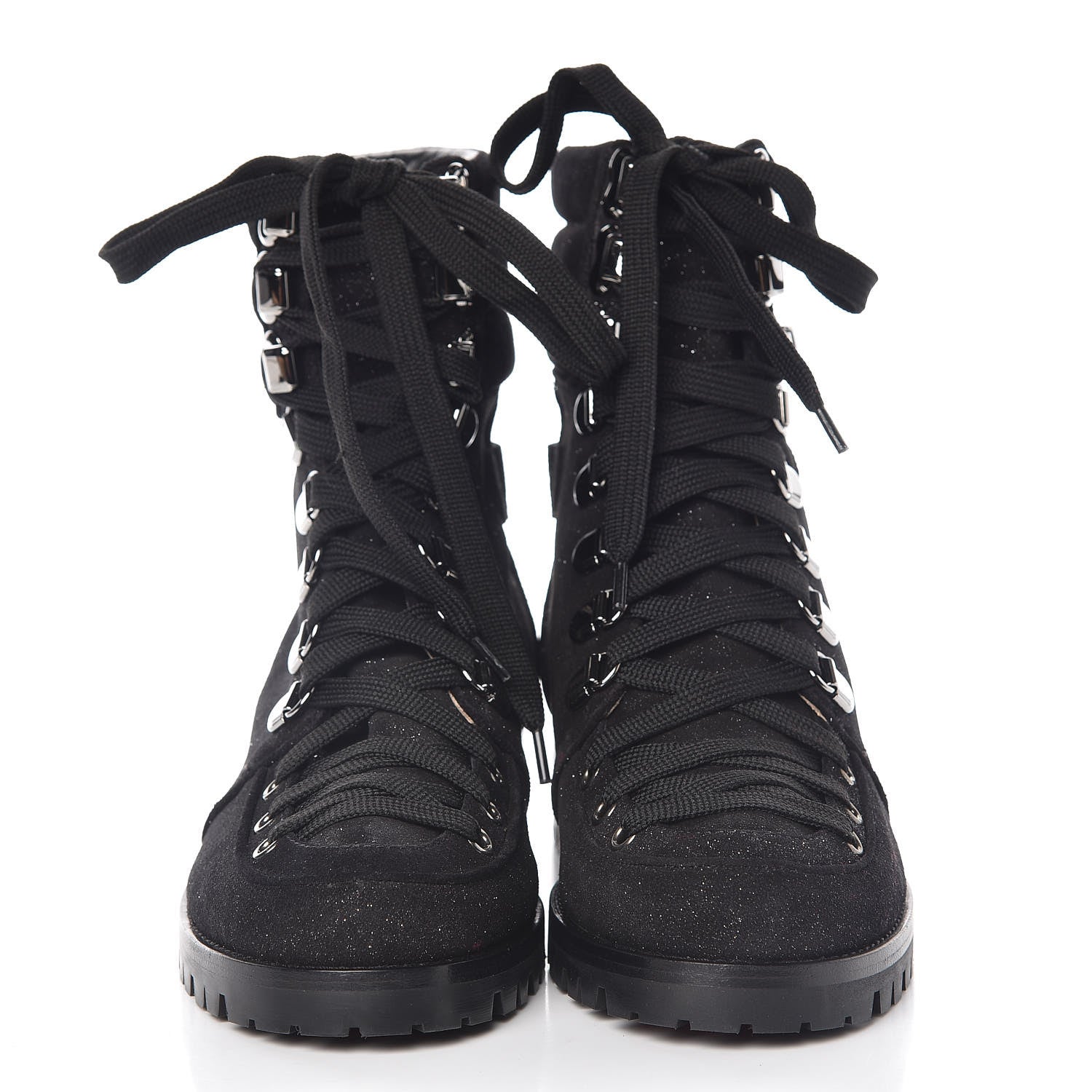 Christian Louboutin Crosta Star Who Runs Flat Boots 36.5 Black 2 of 9