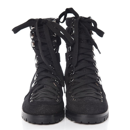 Christian Louboutin Crosta Star Who Runs Flat Boots 36.5 Black 2 of 9