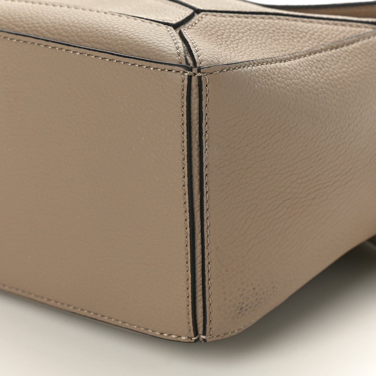 Loewe Grained Calfskin Small Puzzle Bag Sand 9 of 9