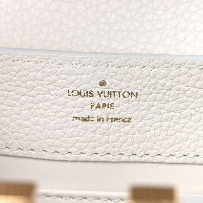 Louis Vuitton Taurillon Ayers Capucines Mini White Snow White 6 of 8