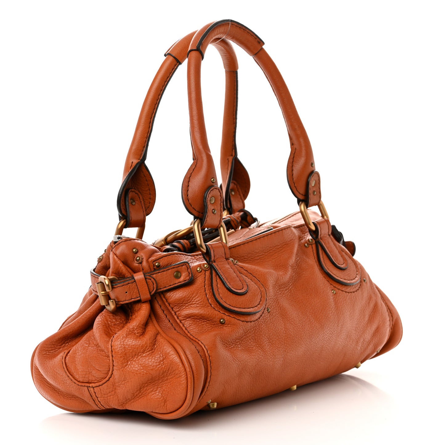 Calfskin Medium Paddington Satchel Ecureil Brown