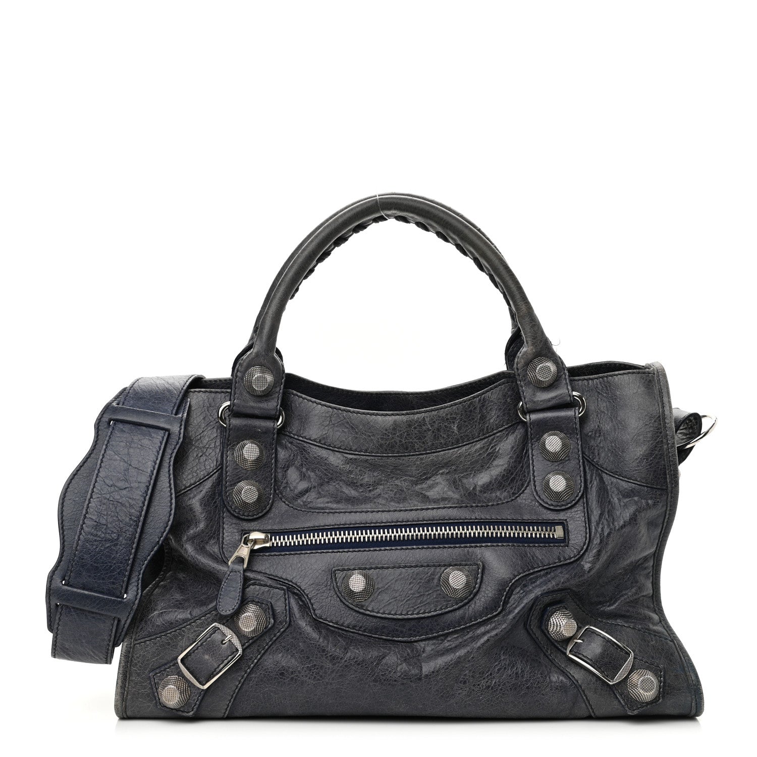 Balenciaga Agneau Giant 21 Silver Hardware City Bleu Roi 1 of 12