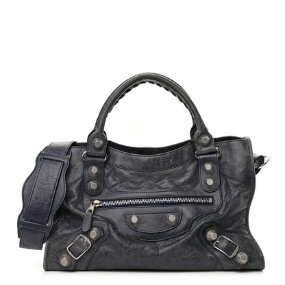 Balenciaga Agneau Giant 21 Silver Hardware City Bleu Roi 1 of 12
