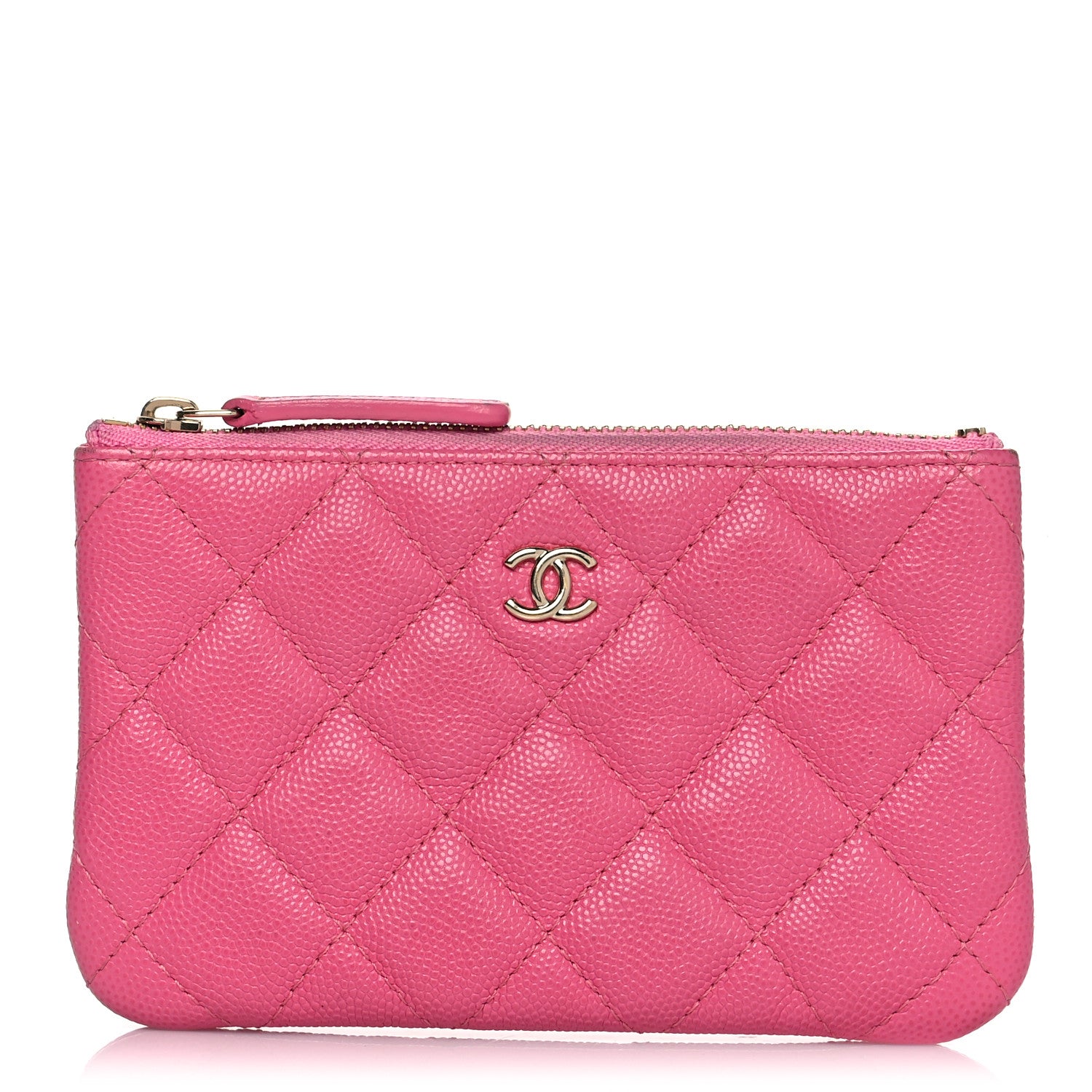 Chanel Caviar Quilted Small Cosmetic Case Pink 1 of 8