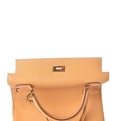 Hermes Taurillon Clemence Kelly Retourne 32 Sable 27 of 34