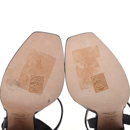 Jimmy Choo Calfskin Sandals 36 Black 9 of 12