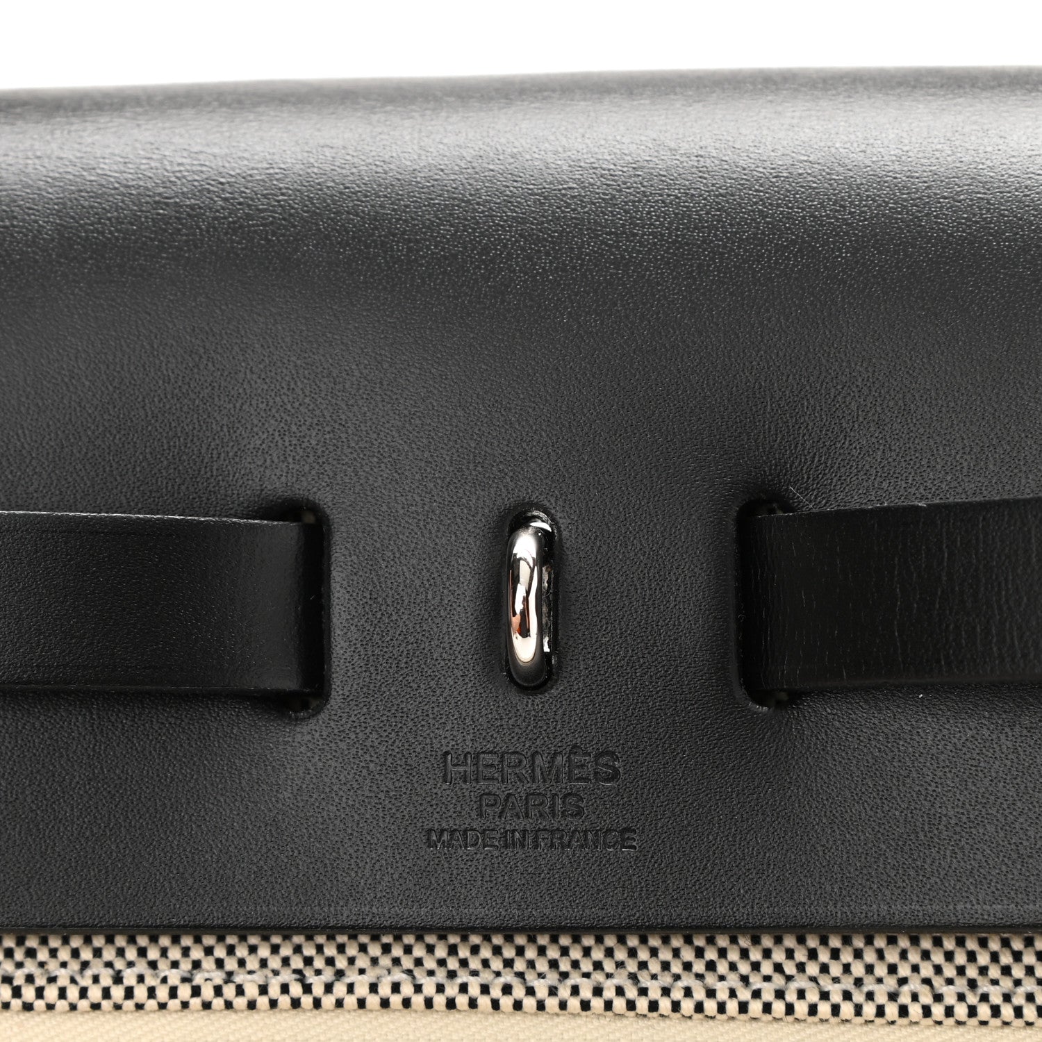 Hermes Vache Hunter Toile H Pegase Pop Herbag Zip Retourne 31 PM Bleu Indigo Ecru Black 7 of 11