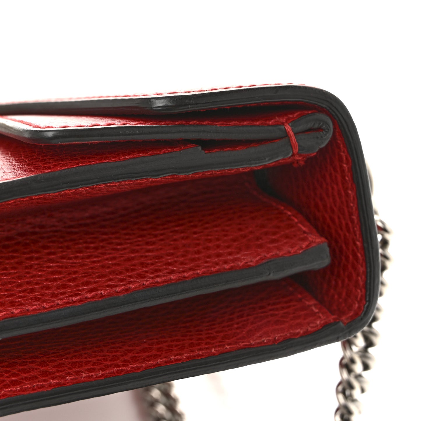 Dollar Calfskin Swarovski Crystal Small Dionysus Shoulder Bag Hibiscus Red