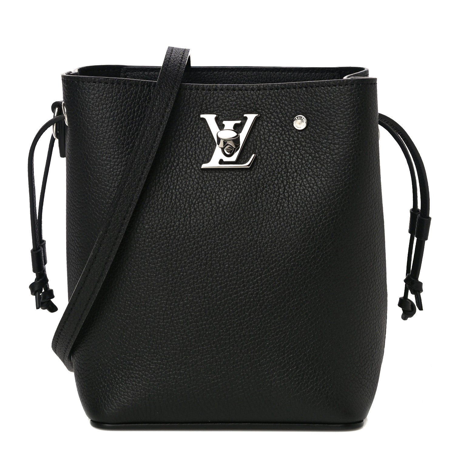 Louis Vuitton Calfskin Nano Lockme Bucket Black 1 of 8