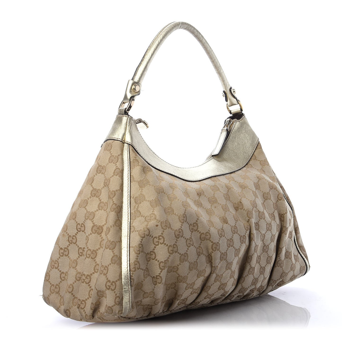 Monogram Large D Gold Hobo Gold