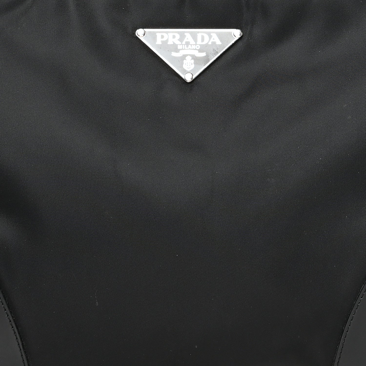 Prada Calfskin Tessuto Nylon Easy Shoulder Bag Black 7 of 11
