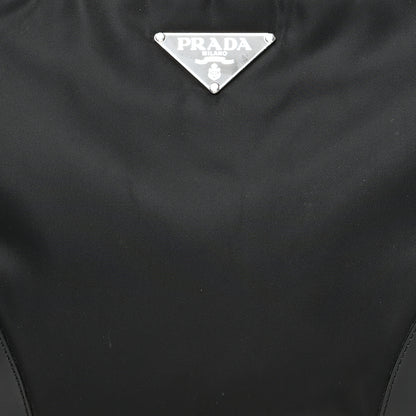 Prada Calfskin Tessuto Nylon Easy Shoulder Bag Black 7 of 11