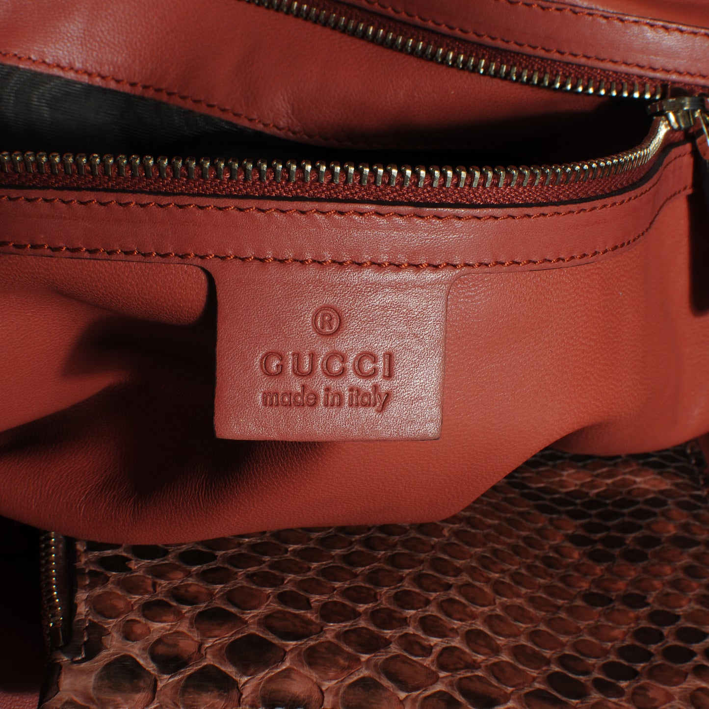 Leather Medium Craft Tote Coral