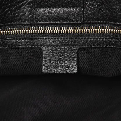 Gucci Calfskin Large Bamboo Shopper Tote Black 7 of 9