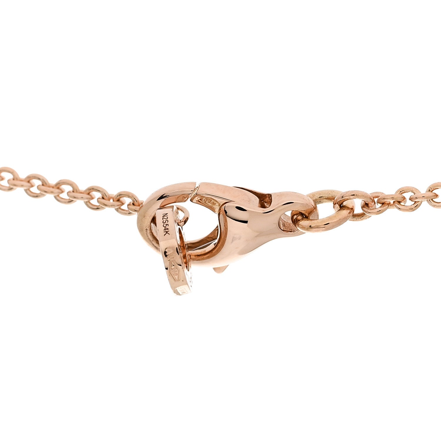 Bulgari 18K Rose Gold Diamond Parentesi Ring Pendant Necklace 5 of 7