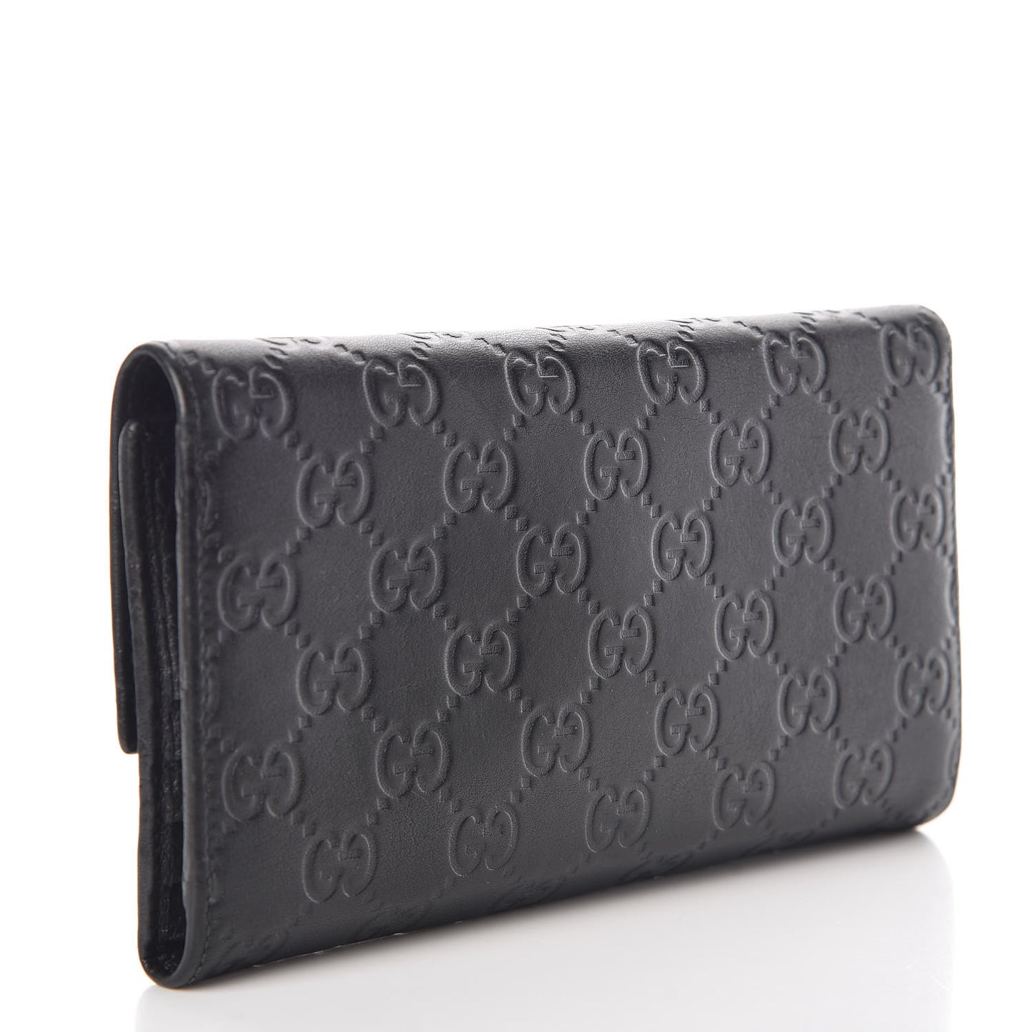 Guccissima Continental Flap Wallet Black