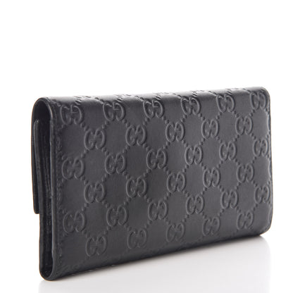 Gucci Guccissima Continental Flap Wallet Black 3 of 12