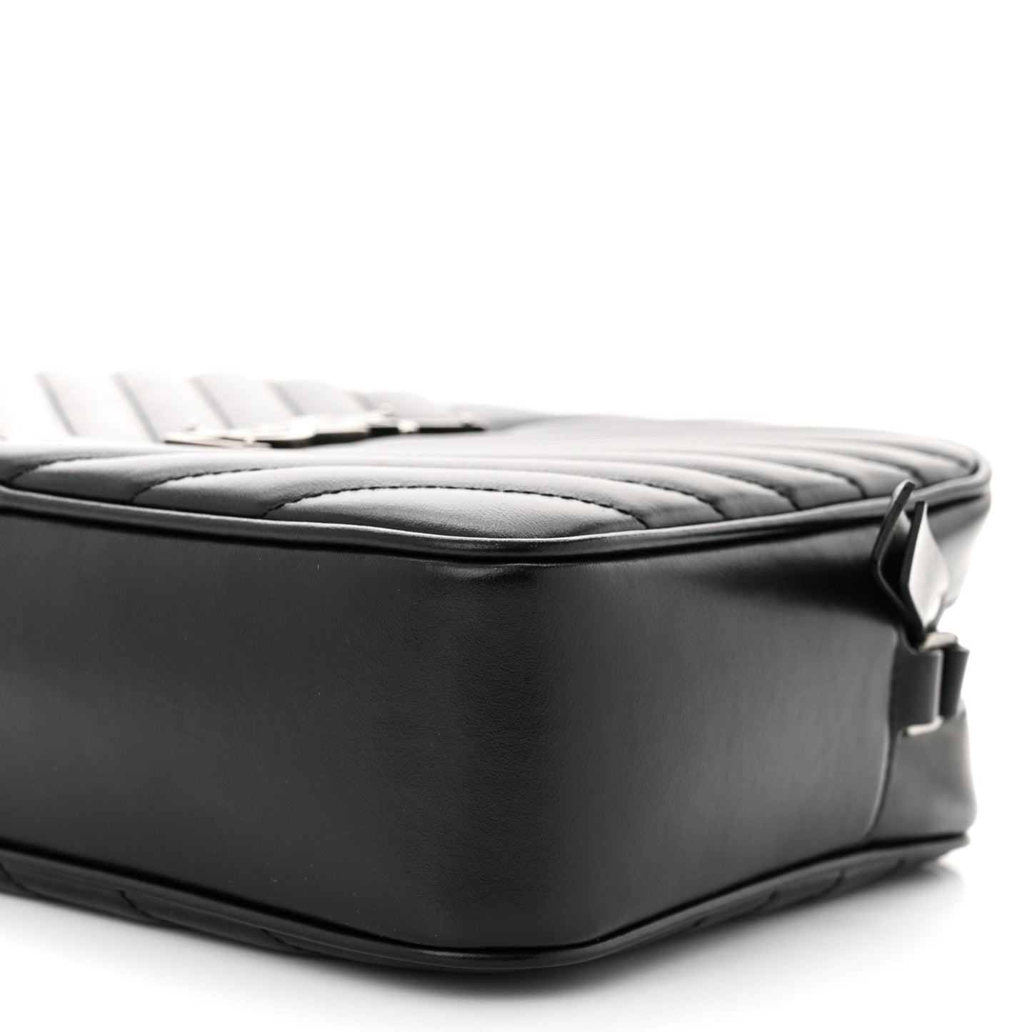 Calfskin Matelasse Monogram Lou Camera Bag Black