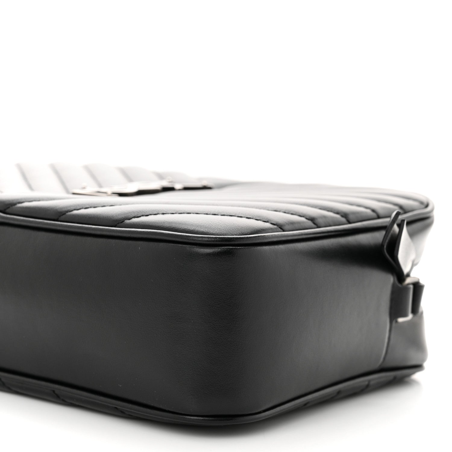 Saint Laurent Calfskin Matelasse Monogram Lou Camera Bag Black 10 of 11