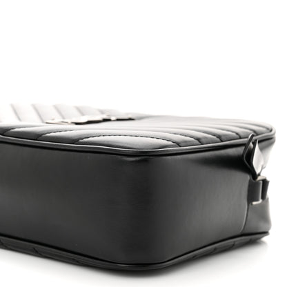 Saint Laurent Calfskin Matelasse Monogram Lou Camera Bag Black 10 of 11