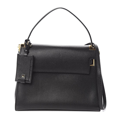 Valentino Garavani Pebbled Calfskin Medium My Rockstud Frame Bag Black 1 of 9