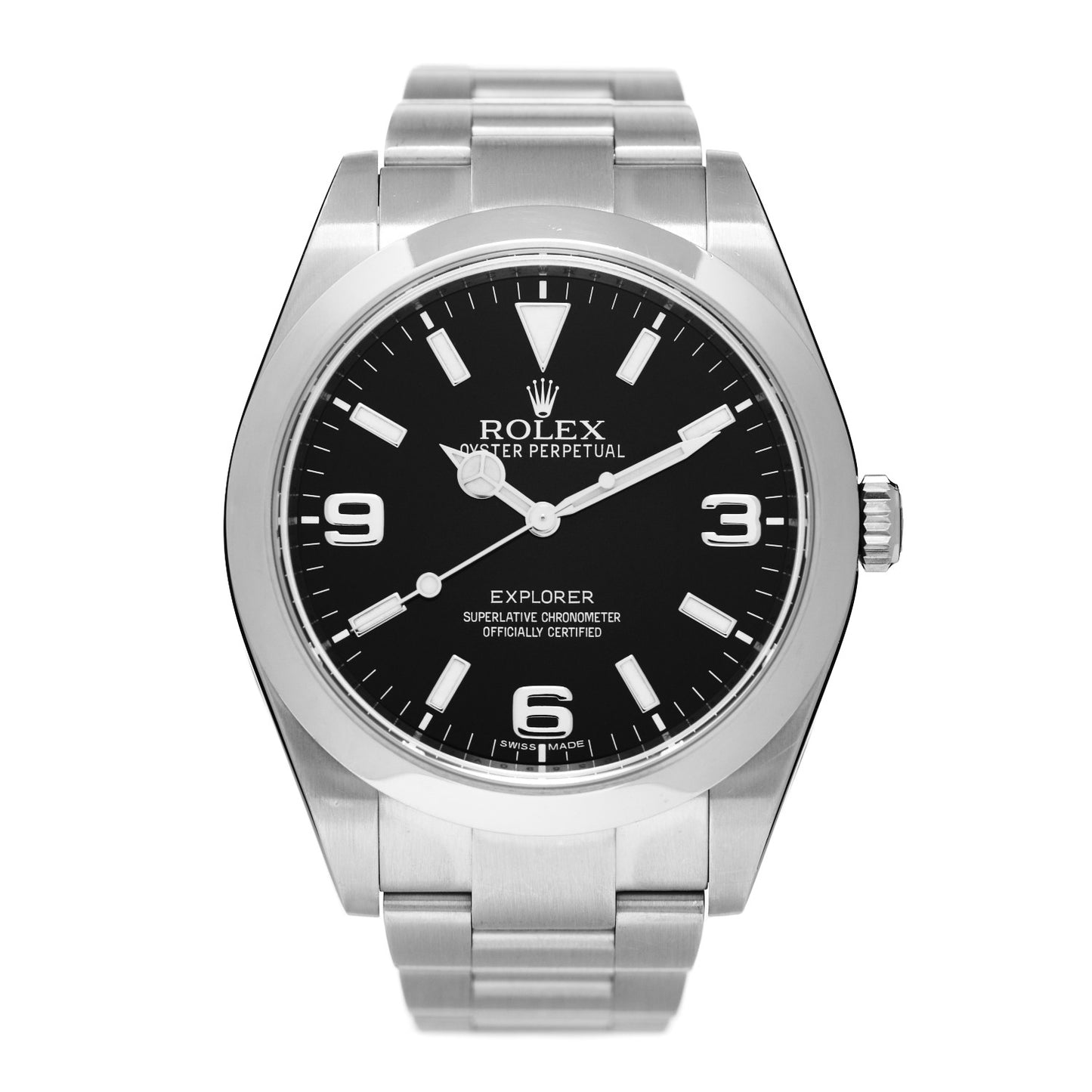 Stainless Steel 36mm Oyster Perpetual Explorer Watch Black 14270