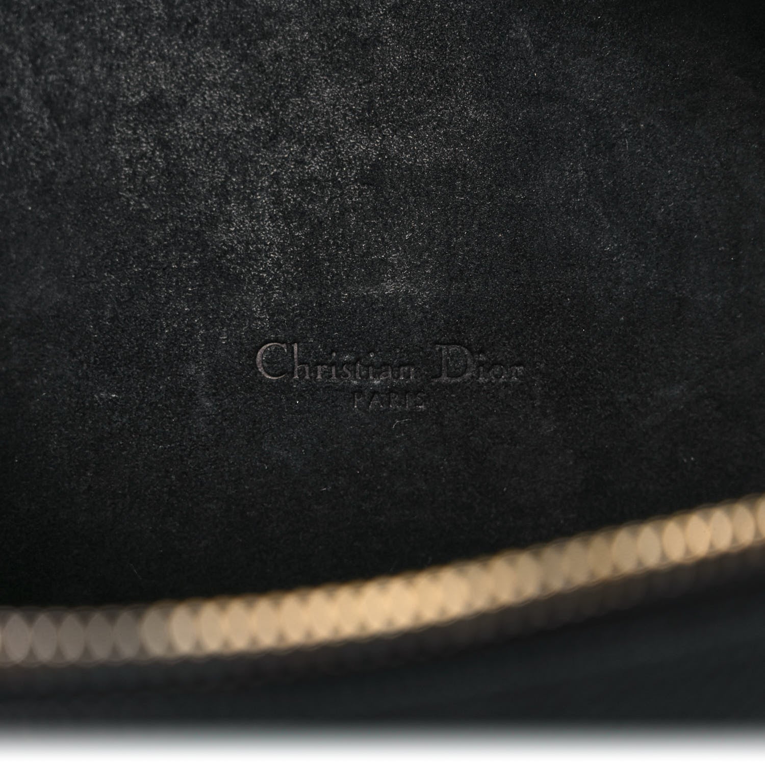 Christian Dior Grained Calfskin Caro Double Pouch Black 6 of 10