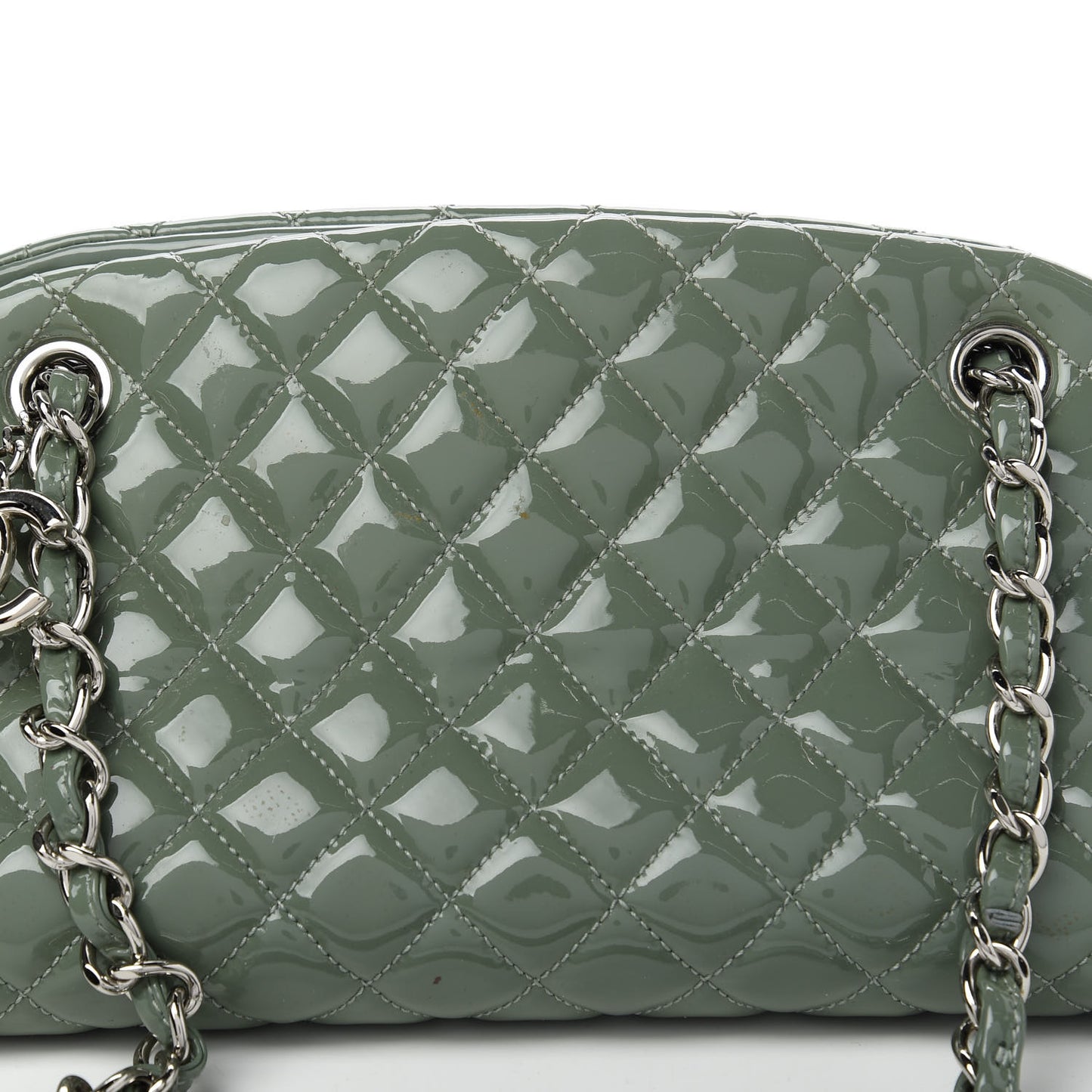 Patent Quilted Medium Just Mademoiselle Green