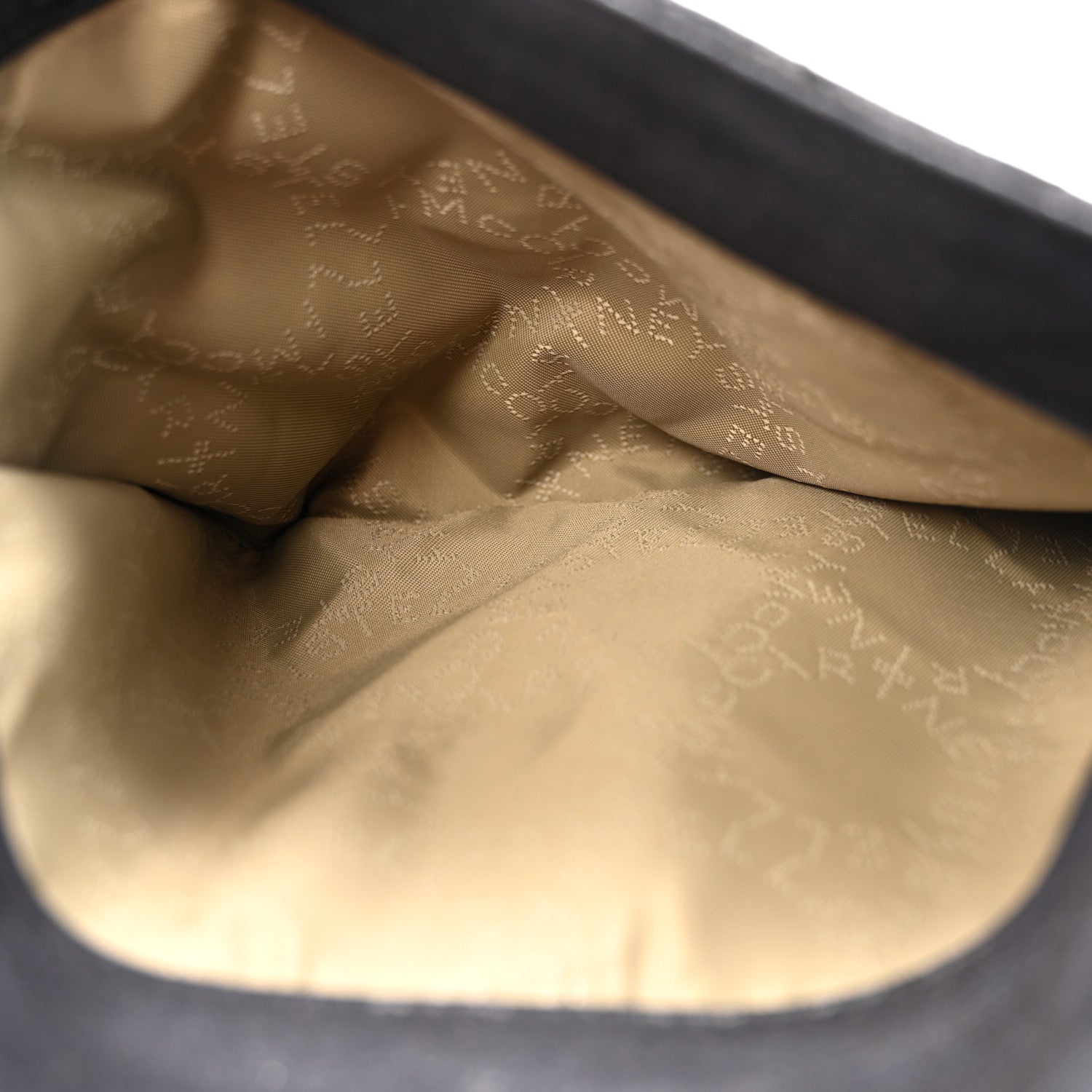 Stella McCartney Shaggy Deer Quilted Falabella Fold Over Clutch Black 6 of 12