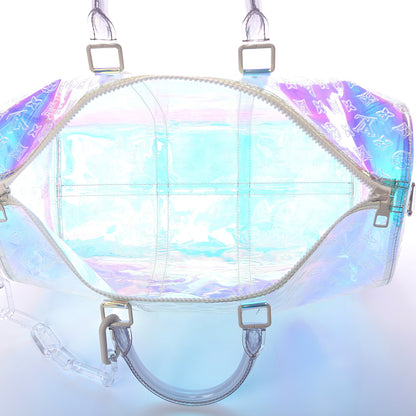 Louis Vuitton PVC Monogram Keepall Bandouliere 50 Iridescent Prism 4 of 7