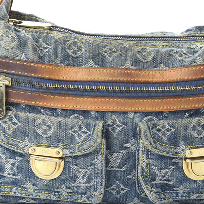 Louis Vuitton Monogram Denim Baggy PM Blue 9 of 11