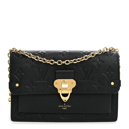 Louis Vuitton Empreinte Vavin Chain Wallet Black 1 of 9